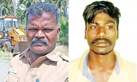 கொலை செய்யப்பட்ட சிறப்பு சப்-இன்ஸ்பெக்டர் சண்முகவேல் - என்கவுண்டரில் சுட்டுக்கொல்லப்பட்ட மணிகண்டன்