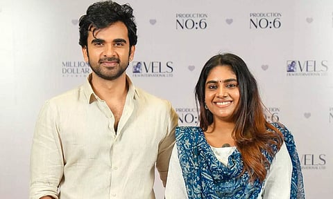 அசோக் செல்வனுக்கு ஜோடியாக நடிக்கும் நிமிஷா சஜயன் -  புதிய படத்தின் பூஜை க்ளிக்ஸ்
