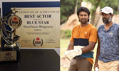 'ப்ளூ ஸ்டார்' படத்திற்காக சர்வதேச விருது- நன்றி தெரிவித்த சாந்தனு