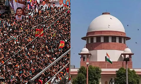 கரூர் துயர சம்பவம்- சிறப்பு புலனாய்வு குழு விசாரணைக்கு தடை கோரி த.வெ.க. சுப்ரீம் கோர்ட்டில் மனு