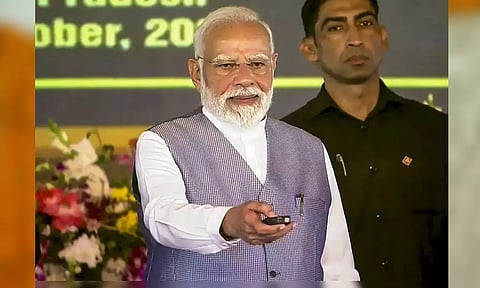 ரூ.13,430 கோடி மதிப்பிலான திட்டங்களுக்கு அடிக்கல் நாட்டினார்  பிரதமர் மோடி