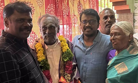 மனத்தி கணேசனின் உடற்பயிற்சி ஆசிரியரை சந்தித்து மரியாதை செய்த இயக்குநர் மாரி செல்வராஜ்