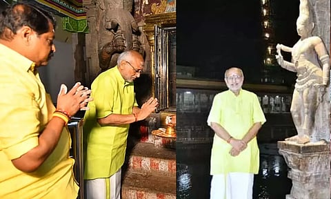 மதுரை மீனாட்சி அம்மன் கோவிலில் துணை ஜனாதிபதி சி.பி.ராதாகிருஷணன் சாமி தரிசனம்