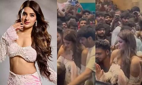 கட்டுக்கடங்காத கூட்டம்... நடிகை நிதி அகர்வாலிடம் அத்துமீறிய ரசிகர்கள் - அதிர்ச்சி வீடியோ