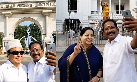 எம்.ஜி.ஆர்., ஜெயலலிதாவுடன் செல்பி வீடியோ - மன்னிப்பு கேட்ட செல்லூர் ராஜு