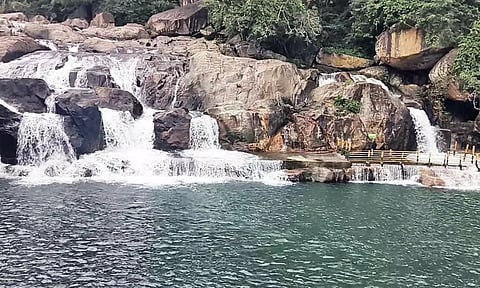ஒரு மாதத்திற்கு பிறகு மணிமுத்தாறு அருவியில் குளிக்க சுற்றுலாப் பயணிகளுக்கு அனுமதி
