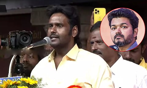 காங்கிரஸை தாக்கி விஜய்க்கு அட்வைஸ் கொடுத்த விஜய பிரபாகரன்!