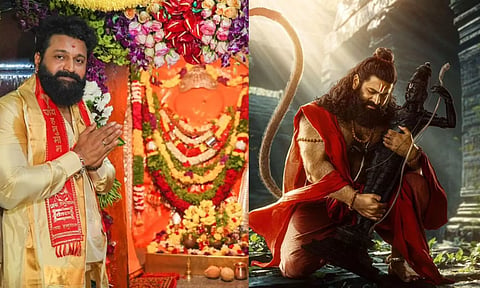 காந்தாரா நாயகன் ரிஷப் ஷெட்டியின்  'ஜெய் ஹனுமான்'.. பூஜையுடன் படப்பிடிப்பு துவக்கம்