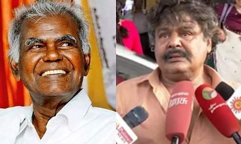 'முகமெல்லாம் கருத்துவிட்டது... மனம் வேதனையடைகிறது' - நல்லகண்ணுவை பார்த்தபின் கண்ணீர்மல்க பேட்டியளித்த மன்சூர் அலிகான்