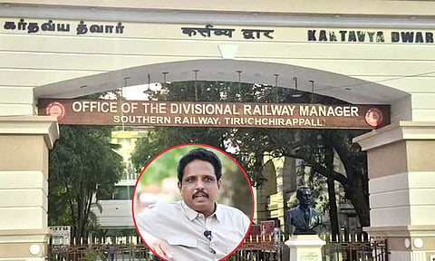 திருச்சி ரெயில்வே நுழைவு வாயிலுக்கு இந்தி பெயர்- எம்.பி. சு.வெங்கடேசன் கண்டனம்