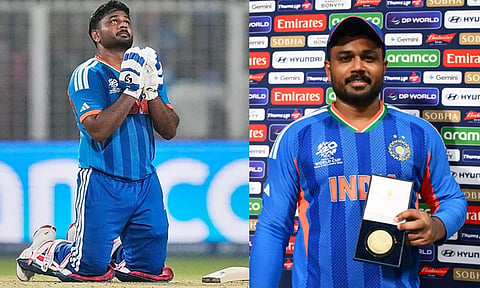 #SanjuSamson டி20 உலக கோப்பை: தொடர் நாயகனுக்கான பரிந்துரை பட்டியலில் இடம்பிடித்த சஞ்சு சாம்சன்