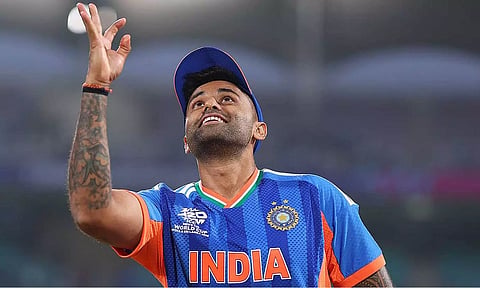 #T20WorldCup இறுதிப்போட்டியில் டாஸ் முக்கிய பங்கு வகிக்கும் - பிட்ச் குறித்து பேசிய சூர்யகுமார்