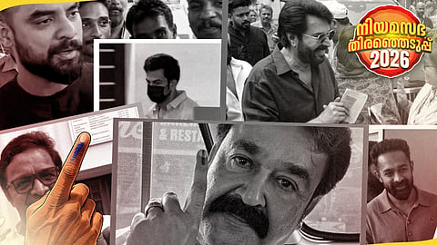 വോട്ട് രേഖപ്പെടുത്തി സിനിമാലോകം; മമ്മൂട്ടിക്ക് വോട്ട് തൃക്കാക്കരയിൽ, മോഹന്‍ലാലിന് നേമത്ത്