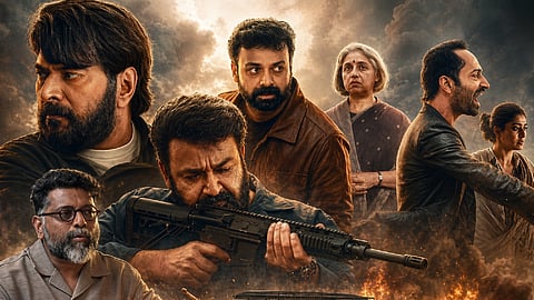 മലയാള സിനിമയുടെ വാണിജ്യ ചരിത്രത്തിനൊരു പുതിയ ഏട്;
കാത്തിരിപ്പിനൊടുവിൽ 'പേട്രിയറ്റ്' തിയേറ്ററിൽ