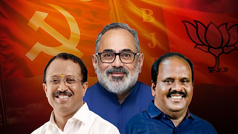 നേമം, കഴക്കൂട്ടം, ചാത്തന്നൂർ... ബിജെപി പിടിച്ച മൂന്നും സീറ്റും ഇടതിന്റേത്; ആയുധമാക്കി യുഡിഎഫ്