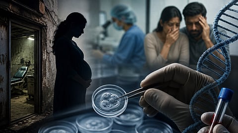 ആ കുട്ടിക്ക് നിങ്ങളുമായി ജനിതക ബന്ധമില്ലെങ്കിലോ?
ഐവിഎഫ് വിപ്ലവത്തിന്റെ ഇരുളടഞ്ഞ മുഖം:   ഞെട്ടിപ്പിക്കുന്ന അനാസ്ഥ