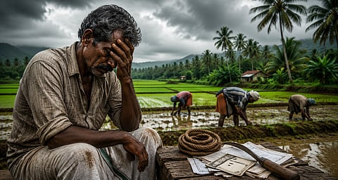 കേരളത്തില്‍ 70% കര്‍ഷകരും കടക്കെണിയില്‍; പ്രതിവര്‍ഷം 1,069 ആത്മഹത്യകള്‍;  മരണക്കെണിയാകുന്ന വിളനിലങ്ങൾ