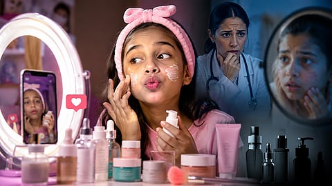 സോഷ്യൽ മീഡിയ നൽകുന്ന 'സൗന്ദര്യ ഭ്രമം'; കുട്ടികളിലെ അമിത സ്കിൻ കെയർ ആസക്തി അപകടത്തിൽ