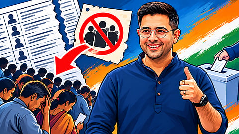 ഡൽഹി വോട്ടർ പട്ടികയിൽ വൻ അട്ടിമറി ആരോപണം: 11 ലക്ഷം പേർ പുറത്ത്, രാഘവ് ഛദ്ദ അകത്ത്