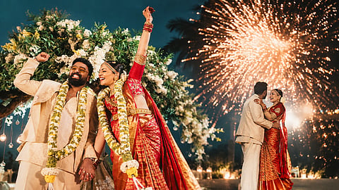 20-ാം വയസ്സിൽ സുഹൃത്തുക്കൾ, 30-ാം വയസ്സിൽ ജീവിതപങ്കാളികൾ; അഹാനയും നിമിഷും വിവാഹിതരായി
