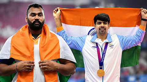 ഏഷ്യൻ ഗെയിംസ് 2026; തജീന്ദർപാൽ സിങിന് ഔദ്യോഗിക കിറ്റ് ലഭിച്ചില്ല, ഇന്ത്യൻ പതാകയേന്താൻ പവൻ ഷെരാവത്ത്
