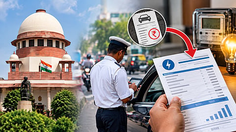 ട്രാഫിക് പിഴ കുടിശ്ശിക ഈടാക്കാൻ പുതിയ വഴികൾ; ഇ-ചെലാൻ വൈദ്യുതി ബില്ലുമായി ബന്ധിപ്പിക്കാൻ സുപ്രീം കോടതി നിർദ്ദേശം