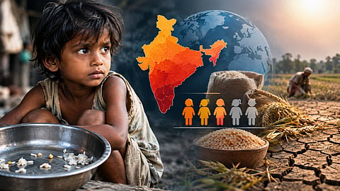 ലോക പട്ടിണി സൂചികയില്‍ ഇന്ത്യ നൂറാം സ്ഥാനത്ത്; കുട്ടികളിലെ പോഷകാഹാരക്കുറവ് വര്‍ധിക്കുന്നു