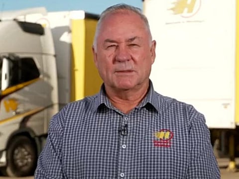 Hannah’s Haulage owner Scott Hannah 