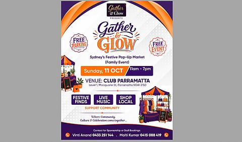 ‘Gather & Glow’ ഫെസ്റ്റീവ് പോപ്പ്-അപ്പ് മാർക്കറ്റ് ഒക്ടോബർ 11ന്