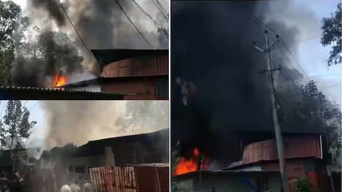 മെത്ത നിർമാണ കമ്പനിയിൽ വൻ തീപിടുത്തം; പൂർണമായി കത്തി നശിച്ചു