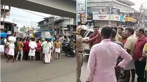 എടപ്പാളിൽ ബസ് ജീവനക്കാരുടെ മിന്നൽ പണിമുടക്ക്; വലഞ്ഞ് യാത്രക്കാർ