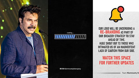 'മനപൂര്‍വ്വമല്ലാത്ത അശ്രദ്ധയെ ശ്രദ്ധയില്‍ പെടുത്തിയവര്‍ക്ക് നന്ദി'; ലോഗോ പിന്‍വലിച്ച് മമ്മൂട്ടി കമ്പനി