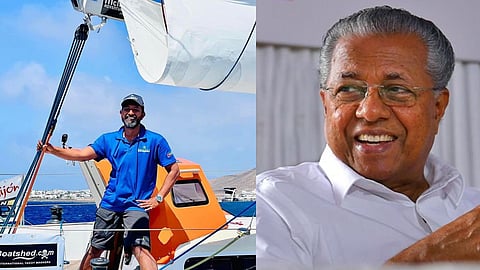 'പായ്ക്കപ്പലിൽ ലോകം ചുറ്റി കേരളത്തിന്‍റെ യശസ്സ് വാനോളമുയർത്തിയ അഭിലാഷ് ടോമിക്ക് അഭിനന്ദനങ്ങൾ'
