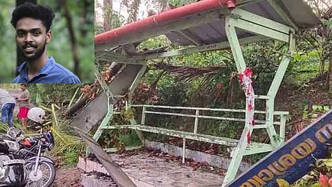 ബസ് സ്റ്റോപ്പിനു മുകളിൽ മരം വീണുണ്ടായ അപകടത്തിൽ പരിക്കേറ്റ വിദ്യാർഥി മരിച്ചു