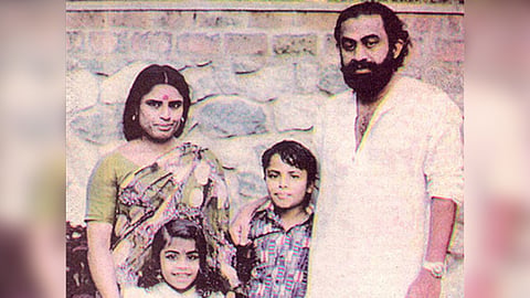 പത്മരാജനും കുടുംബവും.