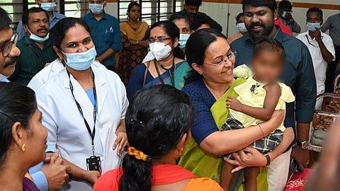 ആരോഗ്യമന്ത്രി വീണാ ജോർജ്ജ് ഫെയ്‌സ്ബുക്കിൽ പങ്കുവച്ച ചിത്രം 
