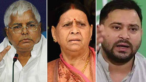 ലാലു പ്രസാദ് യാദവ്,  റാബ്റി ദേവി, തേജസ്വി യാദവ്