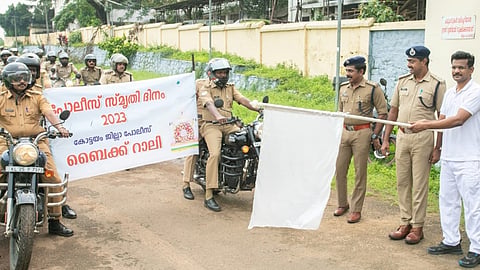 പൊലീസ് സ്മൃതിദിനം: ശ്രദ്ധേയമായി കോട്ടയത്തെ ബൈക്ക് റാലി