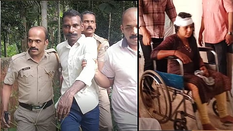 പ്രതി രാജൻ, കുത്തേറ്റ സിന്ധു ആശുപത്രിയിൽ