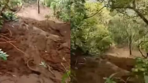 Landslide at Nedungandam