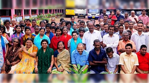 നവജീവൻ അംഗങ്ങൾക്ക് ഒപ്പം പി.യു തോമസ് - ഫയൽ ചിത്രം
