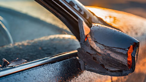 Representative image of a broken side mirror of a car