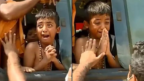 ശബരിമല ദർശനത്തിനെത്തിയ കുട്ടി പിതാവിനെ കാണാതെ കരയുന്ന ദൃശ്യങ്ങൾ തെറ്റായി പ്രചരിപ്പിച്ചവർക്കെതിരേ കേസെടുക്കും