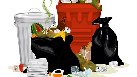 Graphic representation of waste disposal.