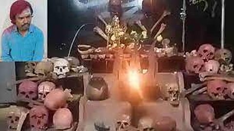 man arrested for storing 25 human skulls and bones from ramanagara farm house
