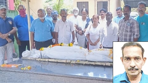 ബന്ധുക്കളെ കണ്ടെത്താനാകാത്തതിനെ തുടർന്ന് മലയാളിയുടെ മൃതദേഹം കെ സി സിന്റെ നേതൃത്വത്തിൽ സംസ്കരിച്ചു