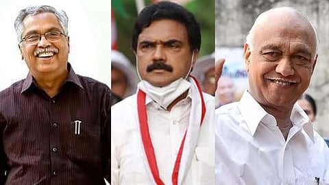 ബിനോയ് വിശ്വം , ജോസ് കെ. മാണി, എളമരം കരീം 