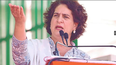 priyanka gandhi leads the election campaign in ameti and raibareli