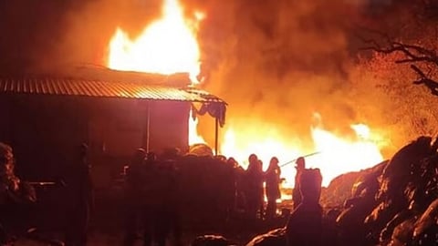 fire broke out at kanjikode palakkad