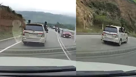 youths driving dangerously in munnar gap road